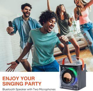 DYNASONIC B52. Karaoke con Dos microfonos. Altavoz