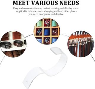 5 soportes de exhibición de acrílico para cinturón