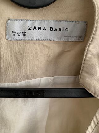 Chaqueta Zara Basic Beige Mujer
