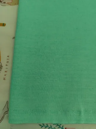 Retal tela verde agua