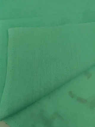 Retal tela verde agua