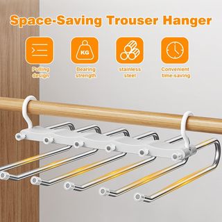 Percha Múltiple para Pantalones, 6 en 1, Organizad