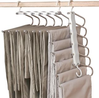 Percha Múltiple para Pantalones, 6 en 1, Organizad