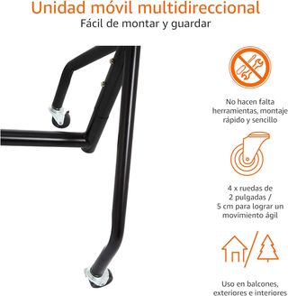 Amazon Basics – Perchero para ropa, 1,8 x 1,5 m, n