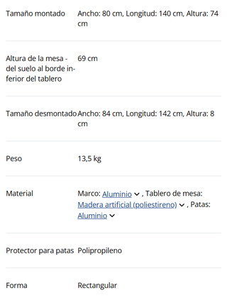 Mesa de exterior JERSORE JYSK negro