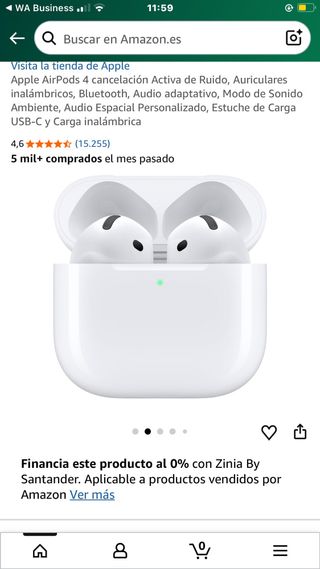 Apple AirPods 4 Blancos nuevo sin abrir la caja