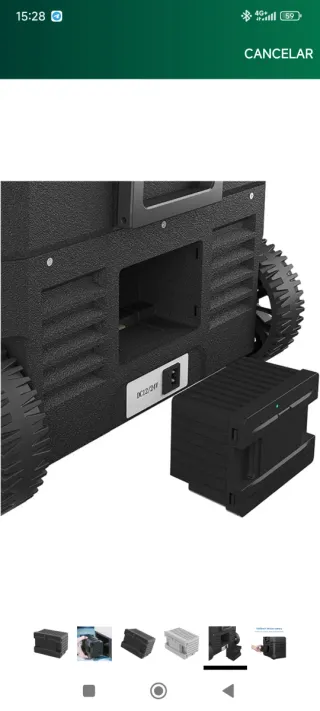 Batería extraíble nevera portátil