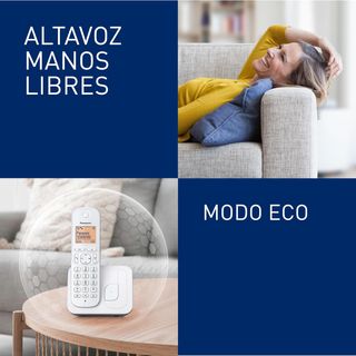 Panasonic KX-TGC210SPW Teléfono Inalámbrico Digita