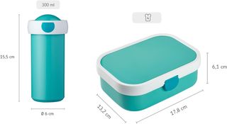 Mepal - Fiambrera Campus - para Niños con Vaso Esc