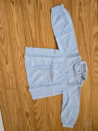 Blusa Petit Bateau xadrez azul