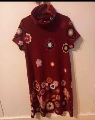 Vestido de invierno estampado