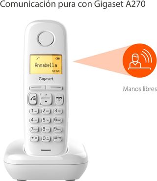 Gigaset A270 - Teléfono DECT Inalámbrico - Pantall