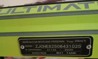 Patinete Eléctrico M41 Ecoxtrem 1000W