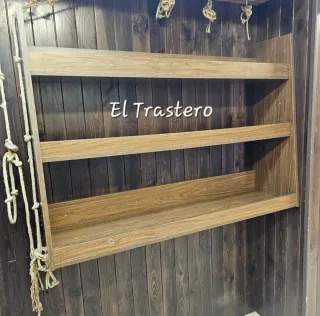 ESTANTERIA COLOR NOGAL