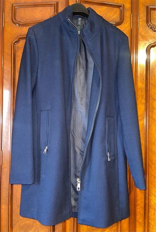 Abrigo azul hombre