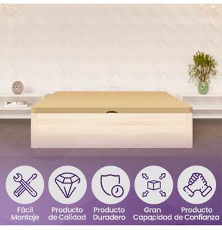 Canapé abatible madera y metal