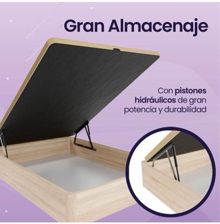 Canapé abatible madera y metal