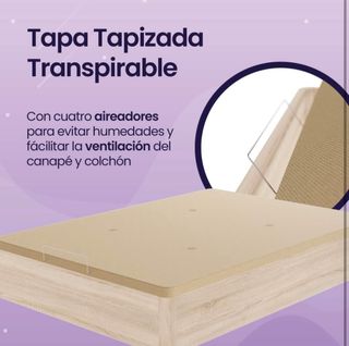 Canapé abatible madera y metal