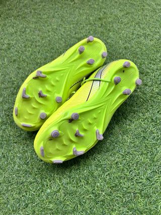 Zapatillas fútbol Nike niños verde/negro