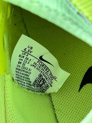 Zapatillas fútbol Nike niños verde/negro