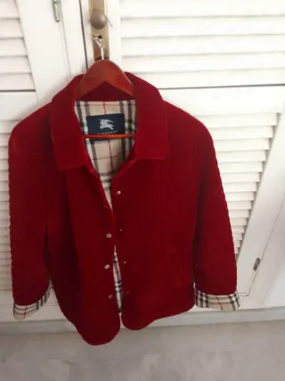 Chaquetón Burberry Original Mujer Rojo