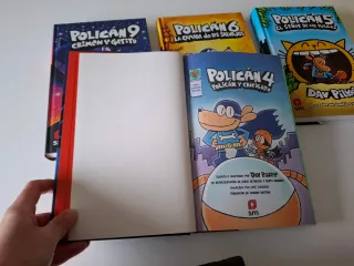 Lote 7 libros Polican. Dav Pilkey.
