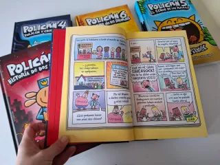 Lote 7 libros Polican. Dav Pilkey.
