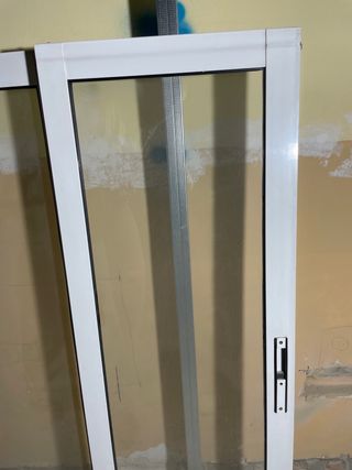 Ventanas correderas de aluminio blanco