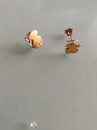 Pendientes Tous dorados con cristal