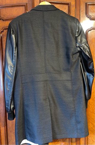 Abrigo Zara Man Negro Hombre