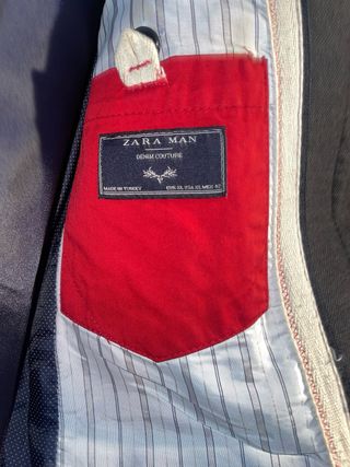 Abrigo Zara Man Negro Hombre