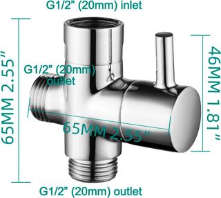 CIENCIA G1/2" Válvula de ángulo para baño para div