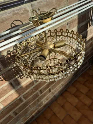 Lámpara colgante cristal 30cm