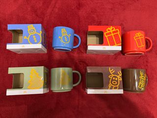 Conjunto 4 Tazas McDonald's Navidad