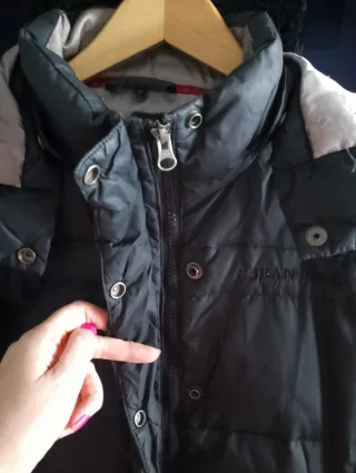 Anorak relleno plumas unisex negra