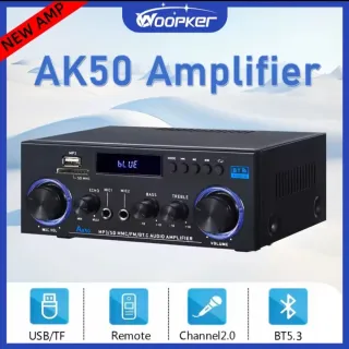 Amplificador Woopker AK50 Bluetooth 5.3 de 840W