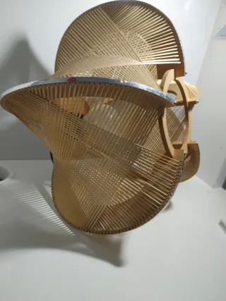 Lámpara Colgante Bambú y Madera