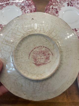 Platos de cafe Cartuja de Sevilla (Set de 8)