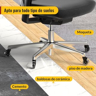 HOLKIE Ruedas Silla Oficina Set de 5 Ruedas para M