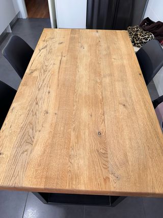 Mesa comedor madera maciza 130x75