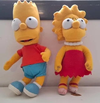 Peluche Bart y Lisa Simpson