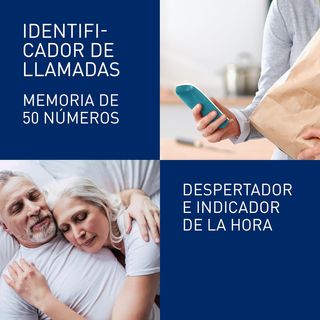 Panasonic Teléfono Fijo Inalámbrico DECT, Identifi