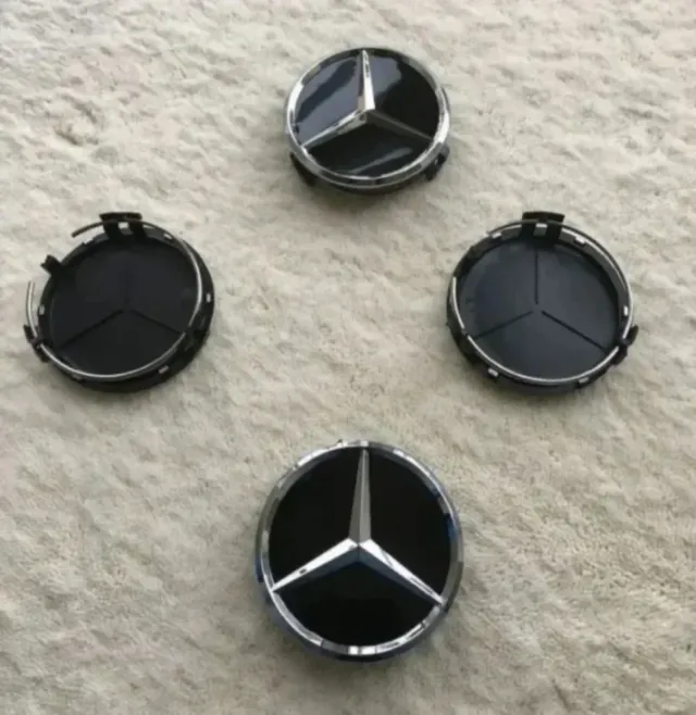4 TAPABUJES CENTRO RUEDA LLANTA UNIVERSAL MERCEDES