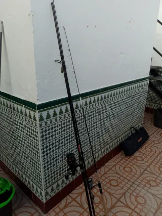 2 cañas de pescar