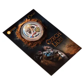 Moneda Plata 1 Oz LEÓN CHECO 2025 999 Niue PROOF