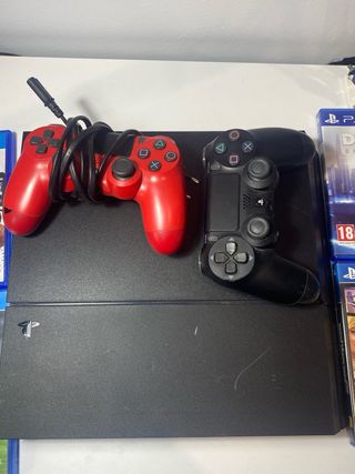 PS4 (PlayStation 4) +FC25+ 2 Mandos + Juegos