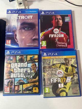 PS4 (PlayStation 4) +FC25+ 2 Mandos + Juegos