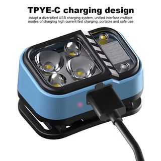 Linterna Frontal con Sensor, indicador de batería