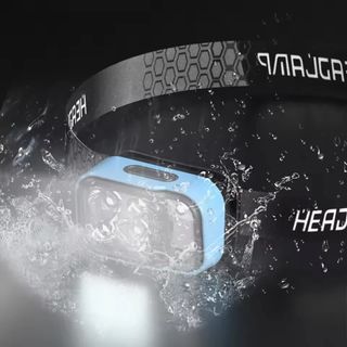 Linterna Frontal con Sensor, indicador de batería