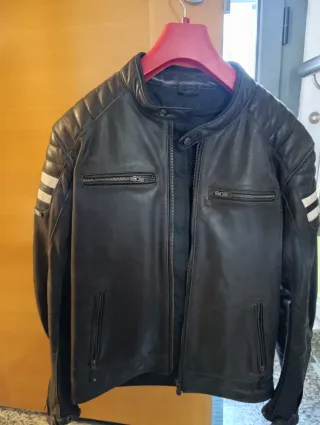 Chaqueta de moto segura cuero talla L